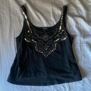 Express tank top with sequins. Size XS.